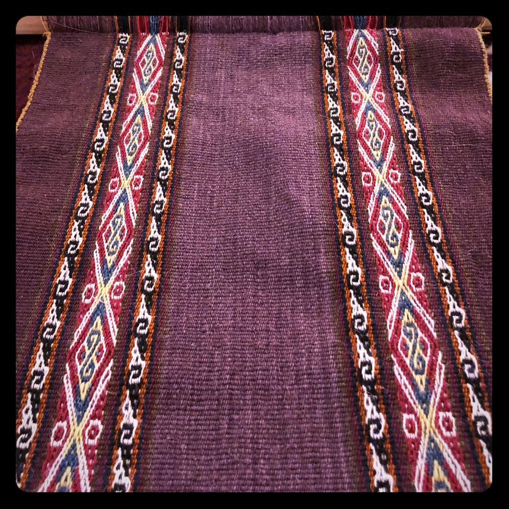 Loomed wall hanging